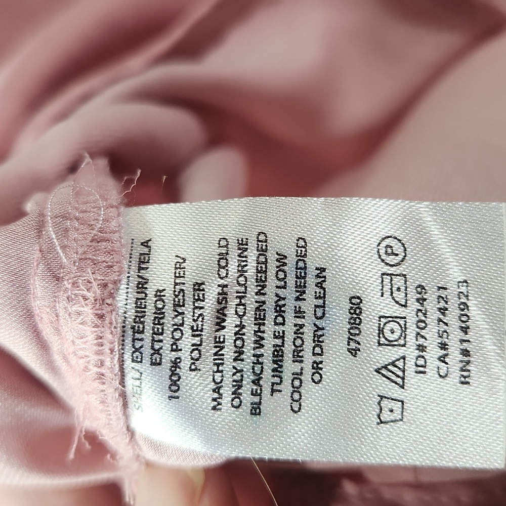 Loft Pastel Pink Long Sleeve Shirt Size Large - Picture 10 of 10